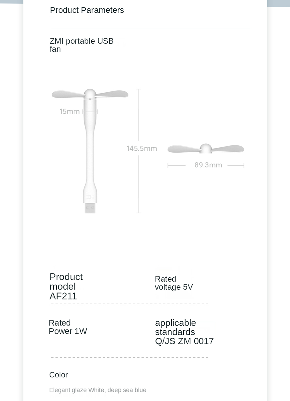 products specification