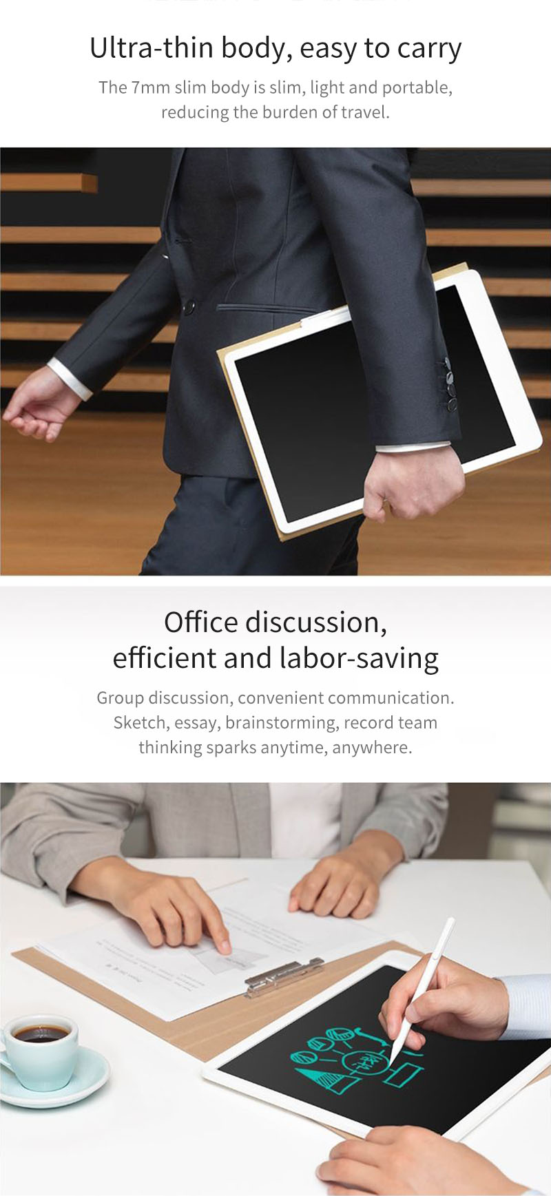 ultra thin body,easy to carry office discussion