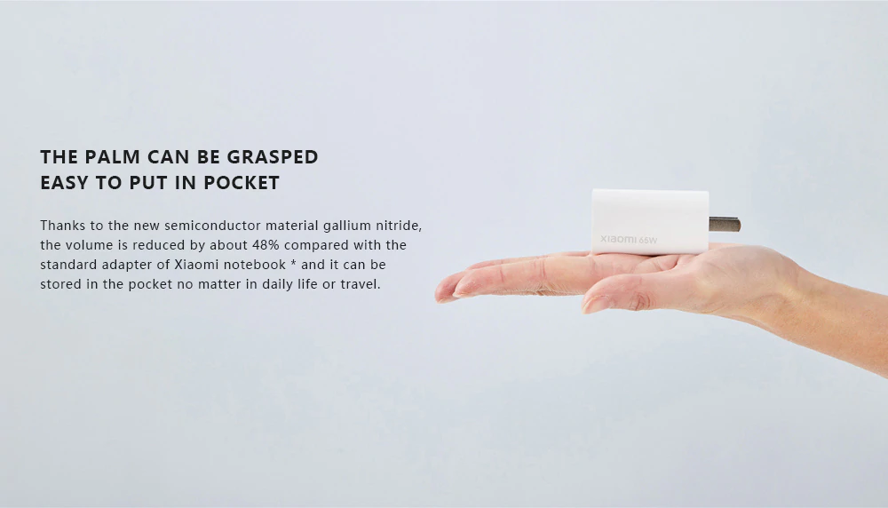 H0b97d27e393a4359bcf67460c4ef1ca9d-1 Mi 65W fast charger with Gan tech