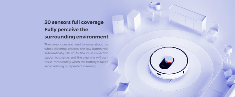 ROIDMI Robot Vacuum and Mop Cleaner with Clean Base EVE Plus Global Version Wholesale