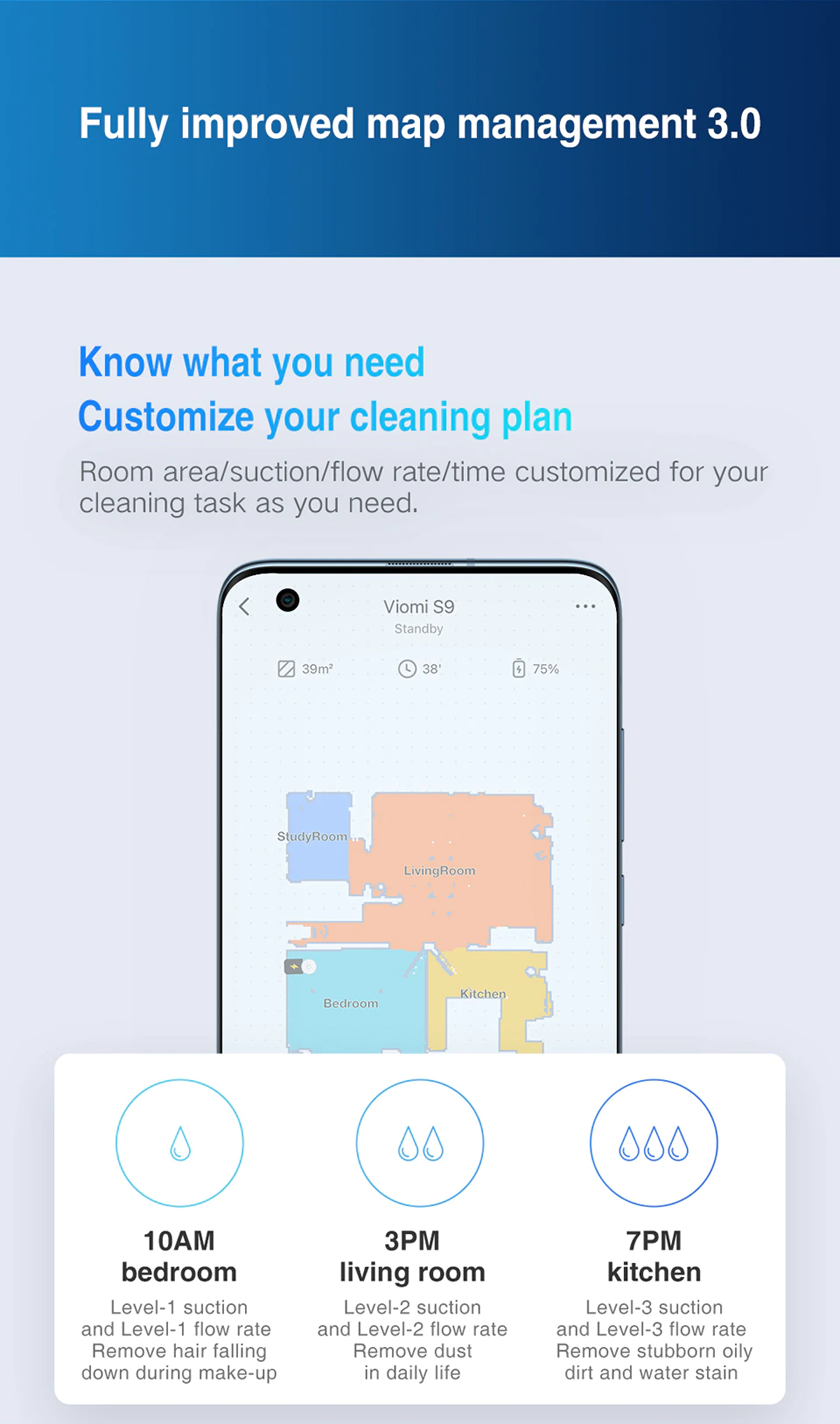VIOMI Robot Vacuum Cleaner S9 Global Version Wholesale