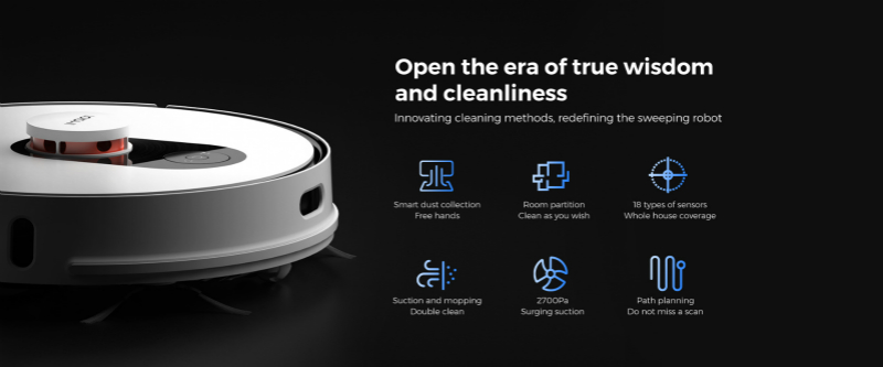ROIDMI Robot Vacuum and Mop Cleaner with Clean Base EVE Plus Global Version Wholesale