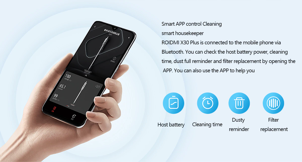 Roidmi X30 Plus Cordless Vacuum Cleaner EU version wholesale