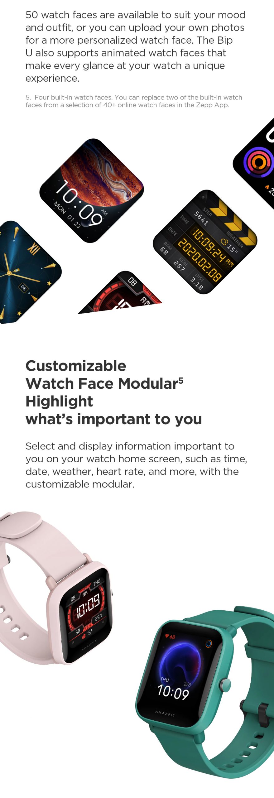 Amazfit Bip U Pro Smartwatch Global Version Wholesale