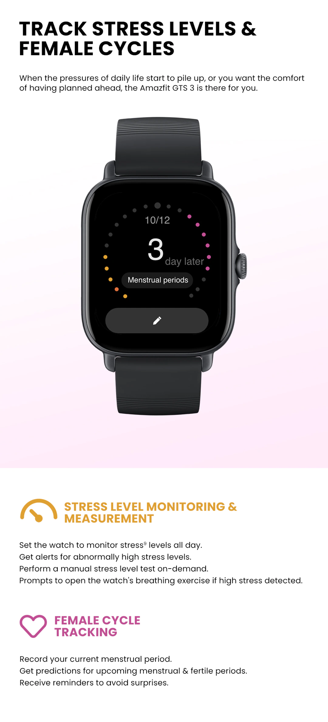 Amazfit GTS 3 Smartwatch