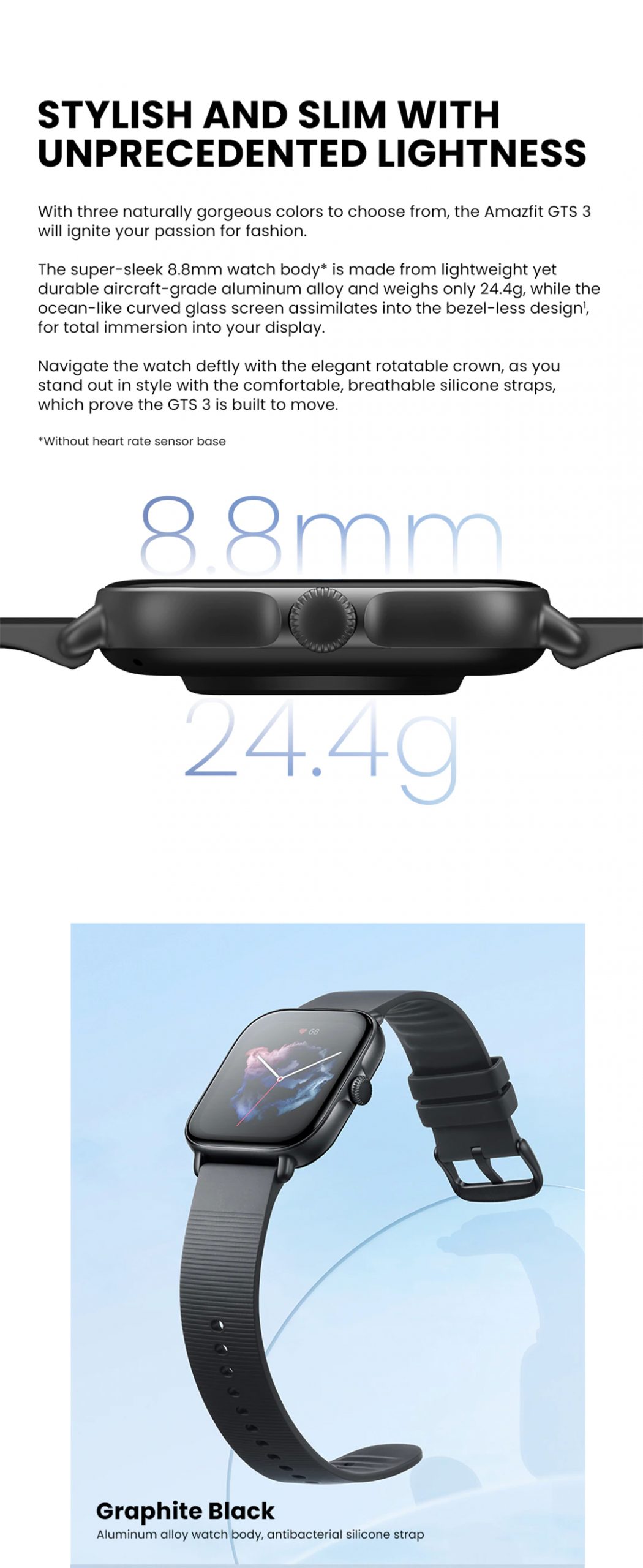 Amazfit GTS 3 Smartwatch