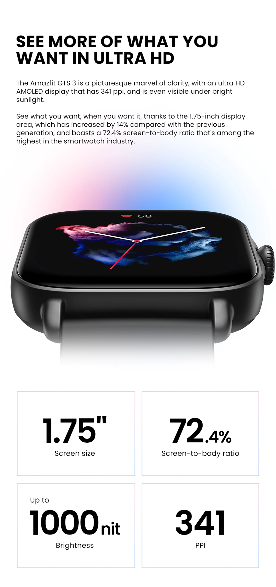 Amazfit GTS 3 Smartwatch