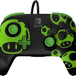 Nintendo REMATCH Wired Controller: 1-Up Glow in the Dark
